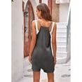 thumbnail image 6 of XCHQRTI Women Casual Jumpsuit Spaghetti Strap Overalls with Pockets Loose Sleeveless Rompers, 6 of 8