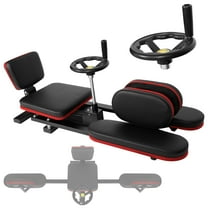 Leg Stretcher with 0~240° Range & 62.2" Size, 360° Casters Leg Stretching Split Machine with 330 LBS Capacity & 6" PU Cushion, Black & Red Flexibility Stretching Machine with Steel Frame, for Home
