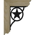 thumbnail image 3 of 4"W x 9 1/2"D x 12"H Austin Traditional Ironcrest Rough Sawn Bracket, Douglas Fir (2"W x 5 1/2"D x 8"H Iron Bracket), 3 of 5