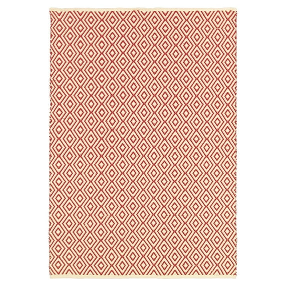 Couristan Grand Cayman George Town Rug In Ivory-Terra-Cotta - (5 Foot x 8 Foot)