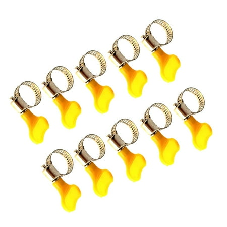 

10pcs 13-19mm Key-Type Adjustable Stainless Clamp Pipe Clamp