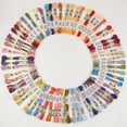 thumbnail image 2 of 6 Pcs Fil à Broder en Coton Mercerisé Varié Fil à Point de Croix 8,7 Verges Écheveau Mouline Variation 70 Couleurs Disponibles, 2 of 6