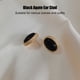 thumbnail image 4 of Pendientes De ágata Vintage, Pendientes De ágata Que Combinan Con Todo Chapado En Cobre Negro Reducen El Estrés Para Dama Para Citas, 4 of 7