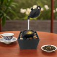 thumbnail image 1 of Adorno De Fuente De Agua Con Tetera Flotante, Decoración De Cascada De Mesa Interior Con Piedras De Luz LED, Decoración De Mesa Para El Hogar Y La Oficina, 1 of 7