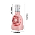 thumbnail image 3 of Rechargeable Handheld Misting Fan, Personal Cooling Spray Fan with 4 Speeds for Outdoor, Travel, Office, Desktop, 3 of 9