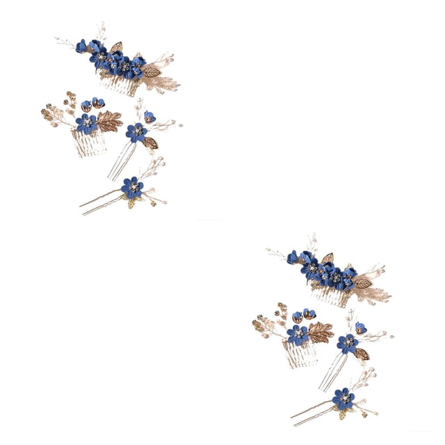 Sonducket 4 piezas de peinetas de flores para boda, conjunto de tocados de decoración, tocado elegante elegante para niñas, hermoso tocado de Type5 NO5
