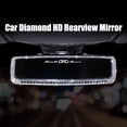 thumbnail image 1 of Espejo retrovisor para coche con brillantes diamantes de imitación, accesorios para niñas, molduras interiores de coche, 1 of 1