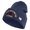 Navy, variant on U.S. Army 81st Armored Brigade Combat Team Logo Embroidered 12 Inch Solid Knit Cuff Long Beanie Made in USA - Navy OSFM