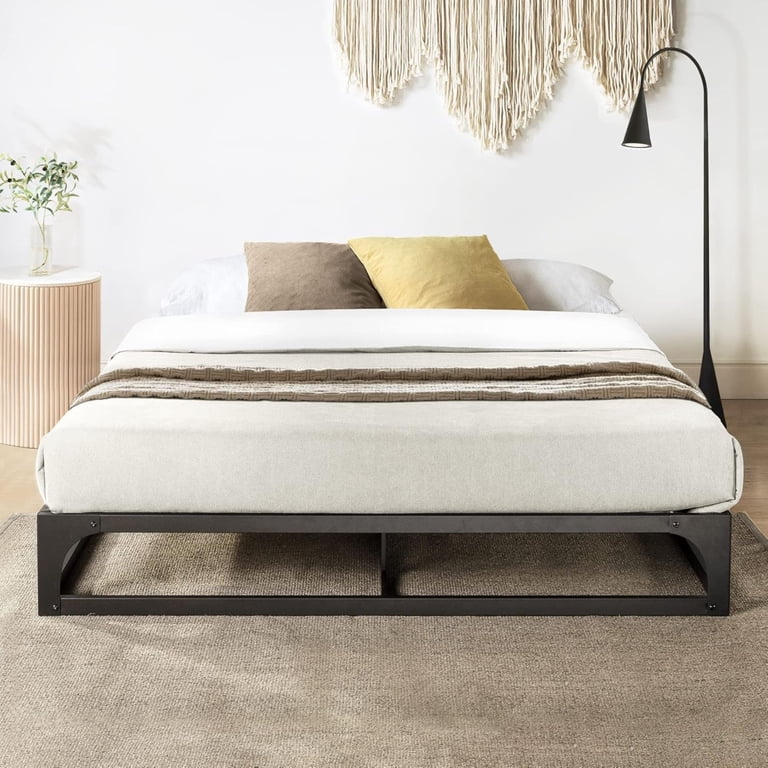 Mellow Ace of Base Metal Platform Low Profile Bed Frame, Hinged 9