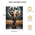 thumbnail image 2 of JEUXUS  Moon Canvas Wall Art Black And White Wall Decor Elephant Wall Painting For Living Room Home Decor Ready To Hang, 2 of 5