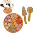 thumbnail image 4 of Color Paint Pizza Cutting Toy, Safe Pizza Toy, Home For Kid Baby Kitchen Pizza Cutting Toy, 4 of 8