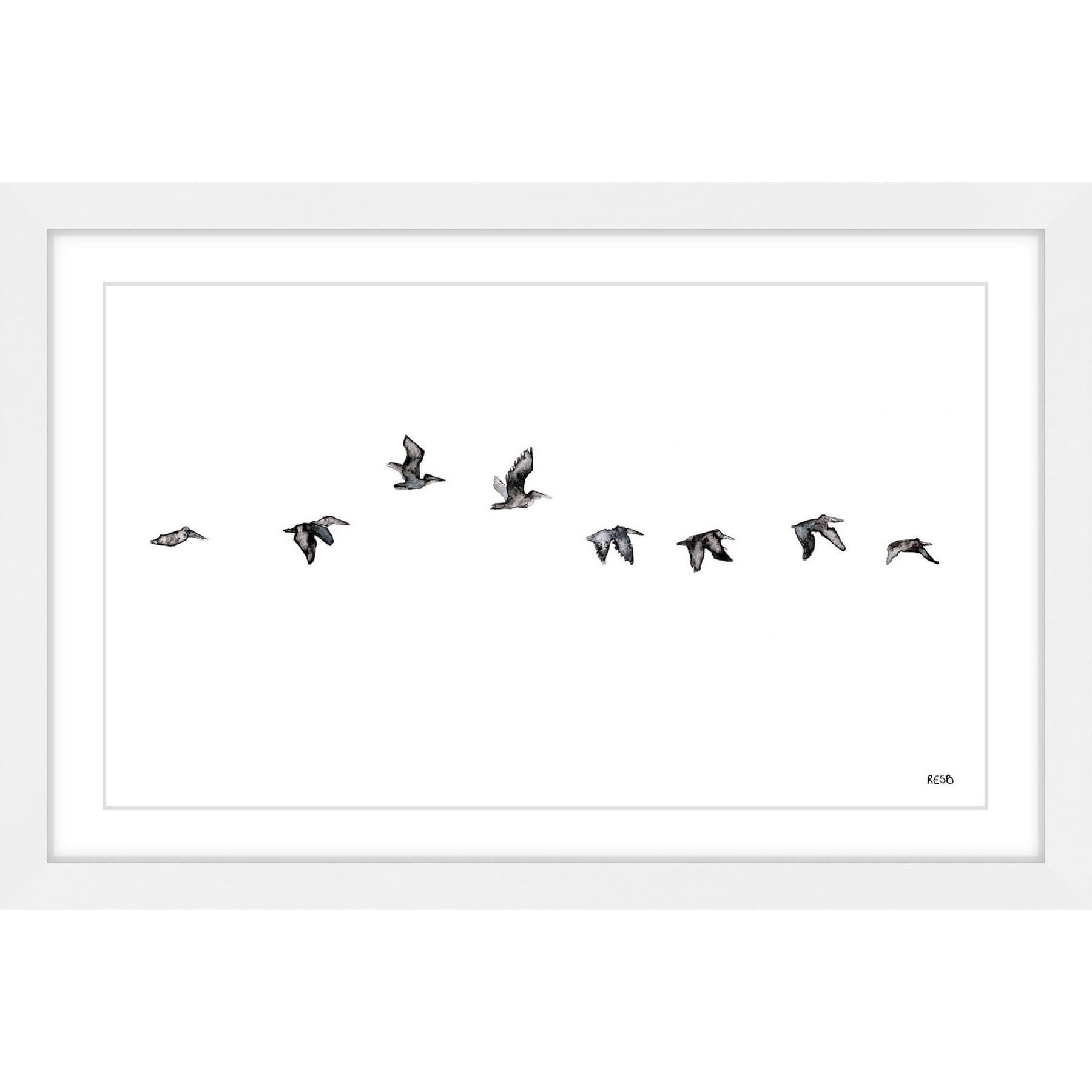 Marmont Hill "The Squadron" by Rachel Byler Framed Painting Print