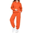 thumbnail image 2 of OGLCCG Girls Sweatsuits 2pcs Sets,Fleece Zip Up Hoodie and Joggers Sweatpants Set, 2-Piece Girls Jogger Set, Sizes 5-6, 2 of 6