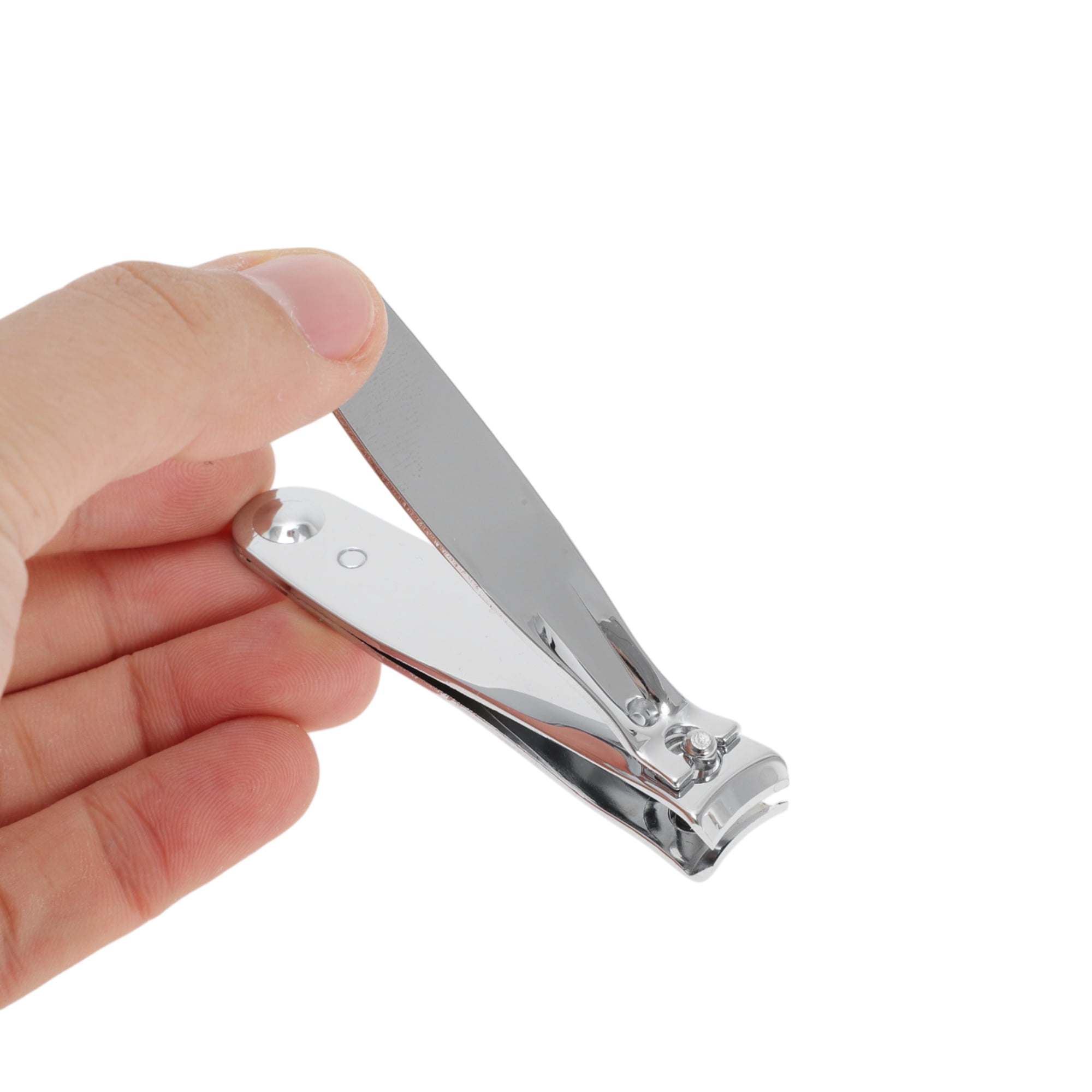 Unique Bargains 1pc Reusable Nail Clippers 3.15" Silver Tone Large