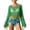 Green, variant on Women's Crochet Mesh Long Sleeve Fringe Hem Swim Cover-Up Top, See-Through Beach Blouse