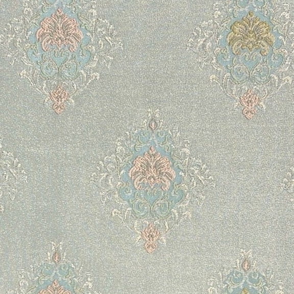 Decora Furnishings Luxurious Woven Jacquard Damask Motif Design Heavy Furnishing Fabric for Upholstery, Sofa, Chair, Cushion Covers Head Board - Width 54 inches - Fabric by The Yard (Blue)