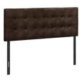thumbnail image 1 of Monarch Specialties Bed, Headboard Only, Queen Size, Bedroom, Upholstered, Pu Leather Look, Brown, Transitional, 1 of 4