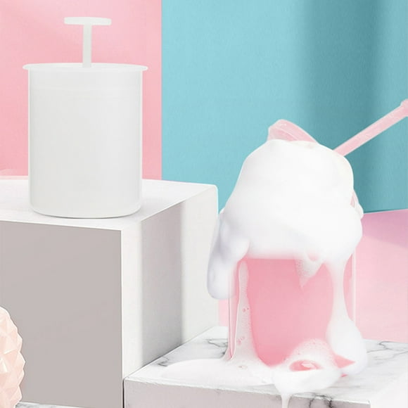 Face Wash Foam Maker Cup Foamer Bathroom Home Handheld Bath Facial Cream Bubble Foamer Reusable Portable DIY Beginner Professional Foaming White