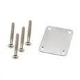 thumbnail image 4 of 1 Set Electric Guitar Neck Plate with Screws for Guitar , Replacement, Chrome, 4 of 6