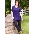 thumbnail image 5 of Catherines Women's Plus Size Suprema Crochet V-Neck Tee, 5 of 6