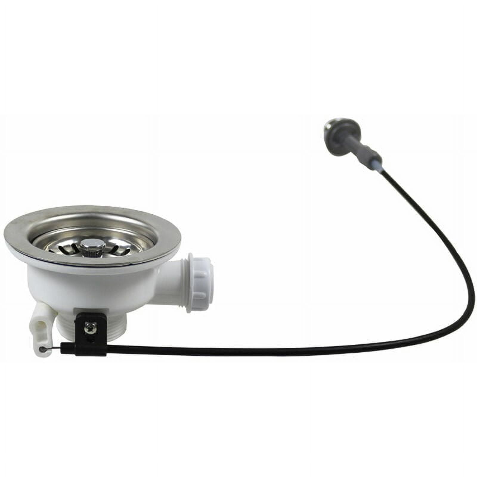 Kitchen Sink Drain With Traction Control For Lifting Console, Cable Control Stainless Steel Sink Drain For Salon Spa Replacement Part