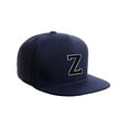 thumbnail image 1 of Classic Snapback Hat Custom A to Z Initial Letters, Navy Cap White Black Letter Initial Z, 1 of 3