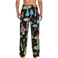 thumbnail image 3 of Disketp Bright Mushrooms Men'S Pajama Pants - Ultra Soft Fleece Sleep And Lounge Pants (Size: S-Xxl), 3 of 9