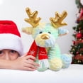 thumbnail image 2 of Christmas Toys Christmas Gift Colorful Deer Plush Doll Cute Christmas Deer Decoration Pillow Doll Holiday Gift, 2 of 5