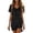 Black, variant on Summer Dresses for Women 2026 V-Neck Casual T-Shirt Dress