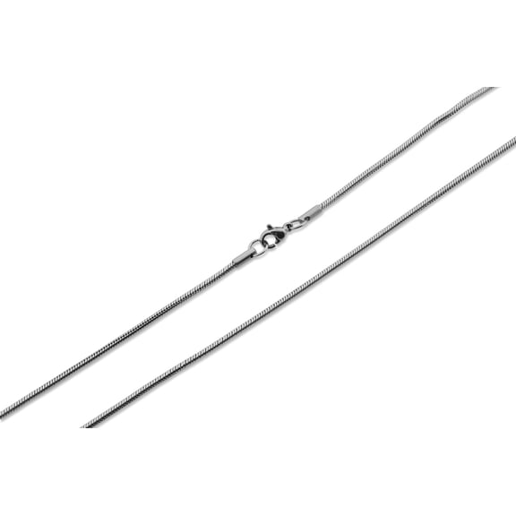 SilverCloseOut Stainless Steel Snake Chain Necklace 2.4mm (16"Available)