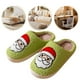 thumbnail image 5 of Lindas Pantuflas Peludas Navideñas Antideslizantes Papá Noel para Interior, 5 of 9
