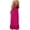 Watermelon Red, variant on Danhjin Women Backless Dresses Casual Flowy Halter Lightweight Long Dresses Ruffle Hem Loose Beach Sun Spring Loungewear Cute Fashion Dress Outfits