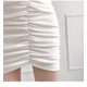 thumbnail image 3 of Vestido de punto Mujer de manga larga Blanco Otoño $ Temperamento de mujer Cuello redondo Plisado Base elástica delgada Falda $ Otoño Elástico Plisado Vestido de punto fino Adepaton HMHZ1829-2, 3 of 4