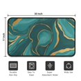 thumbnail image 5 of Teal Gold Marble Pattern Door Rugs,Washable Non Slip Door Mats Indoor,Decorative Door Mats,Entry Mat Indoor for Entrance,Bedroom,Kitchen,Bathroom,30"x17", 5 of 6