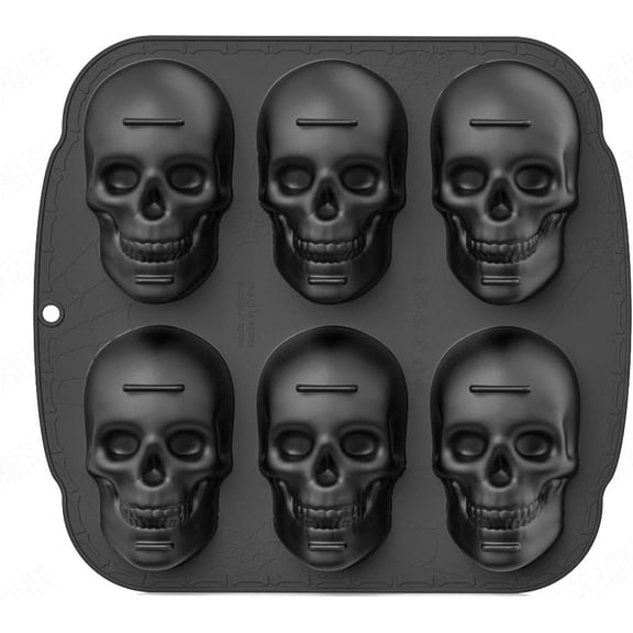 Halloween Silicone Molds for Baking, 6 Pack 3D Silicone Mold Baking Pan