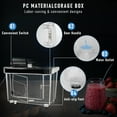 thumbnail image 6 of Electric Ice Crusher Machine 661LBS/H with Dual Blades, 350W Snowcone Machines, 1450RPM Stainless Steel Shave Ice Machines with 11 Gal Box, for Home Bars Restaurants, White, 6 of 8