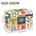 thumbnail image 5 of Yayeee Collapsible Cube Storage Bin with Lid Fabric Closet Decorative Basket with Handles, Floral Patterns, 5 of 7