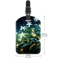 thumbnail image 6 of Square 2Pack PU Leather Plants under the Stars Cruise Luggage Tag with Privacy Cover and Name ID Tag for Travel Handbags Backpacks Luggage Tags, 6 of 6