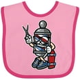 thumbnail image 3 of Inktastic Barber Skater Boys or Girls Baby Bib, 3 of 4