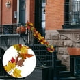 thumbnail image 2 of ZOELNIC Fall Artificial Leaves Garland Maple Leaves Vines Thanksgiving Decorations Wall Hanging Halloween Decorations, 2 of 9