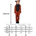 thumbnail image 2 of Disfraz de Primavera Tigre Naranja con Negro Mameluco Unisex Niño 8 a 10 años, 2 of 8