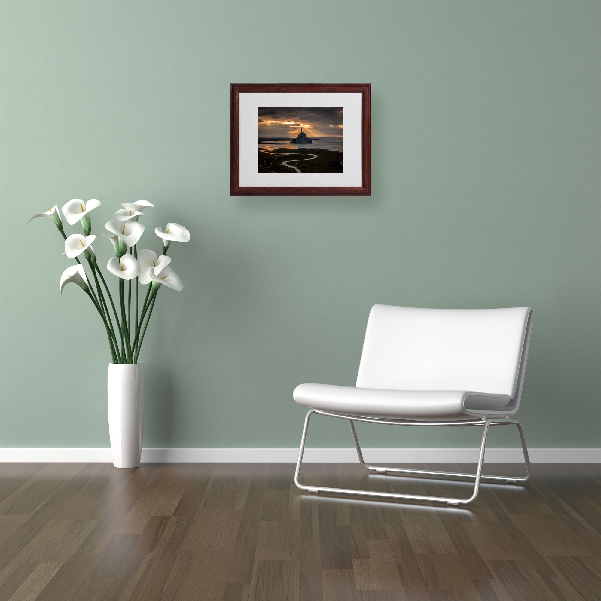 Trademark Fine Art "Welcome to the Hell" Framed Canvas Art by Mathieu Rivrin