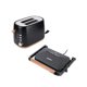 thumbnail image 1 of Combo tostador y parrilla Daewoo Negro con Madera, 1 of 12