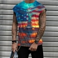 thumbnail image 2 of GERsome 4th of July Tank Tops for Men Summer Sleeveless USA Flag Stars Stripes Graphic Tees Loose Fit Workout Gym Muscle Tee S-3XL, 2 of 5