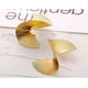 thumbnail image 4 of Pendientes geométricos dorados Pendientes llamativos exagerados Pendientes torcidos sectorizados con estilo punk Joyería para mujeres y niñas ER, 4 of 5