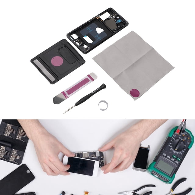 Zaqw S21 Plus Phone Middle Frame Bezel Metal Replacement Pack With Accessories