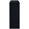 thumbnail image 3 of Benjaza 2-Shelf Rectangular Glass & Chrome Bar Unit with Wine Holder in Black, 3 of 5