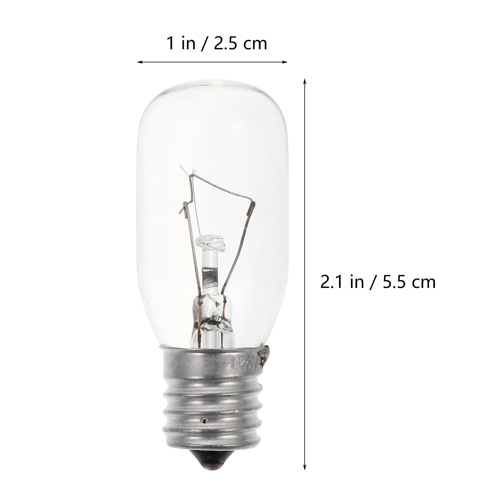 klif de studie Ambacht Bulb Light Microwave Oven Lamp Lamps Heat Resistant Toaster Bulbs E17 Clear  Replacement Appliance Led Refrigerator - Walmart.com