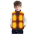 thumbnail image 6 of Hicidod Kids Heated Vest With 13 Heating Zones Lightweight Zip Up Warm Heated Coat Usb Charging Hooded Waterproof Heated Jackets, 6 of 9