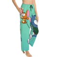 thumbnail image 2 of Tom And Jerry Women's Pajama Pants, All Over Print Causal Drawstring Lounge Pant, Comfy Loose Wide Leg Pajamas Bottoms Trousers with Pockets, 2 of 8